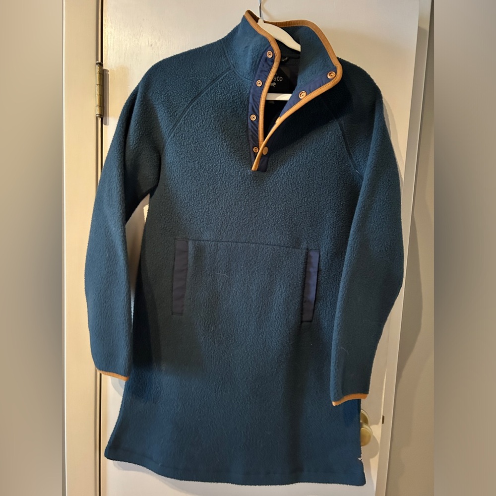 Toad & Co fleece mini dress